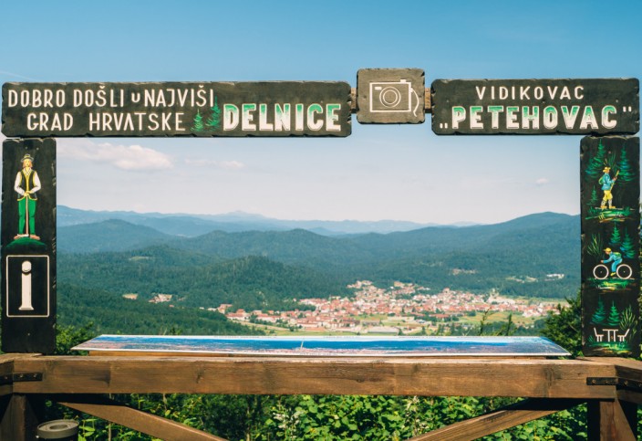 Pogled sa centra Petehovec Pogled sa centra Petehovec