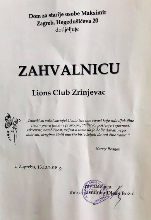 Za maksimir dom starije Grad Zagreb