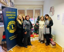 LC Zrinjevac je 22.12.2023. tradicionalno posjetio Hrvatsku mrežu za beskućnike  